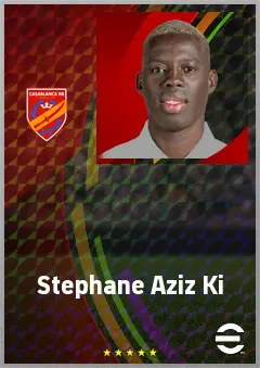 Stephane Aziz Ki eFootball 2026 player card, 67 OVR AMF