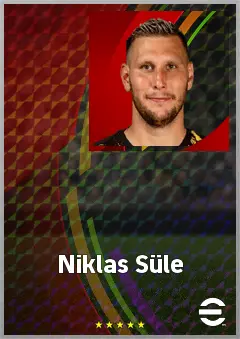 Niklas Süle eFootball 2026 player card, 77 OVR CB