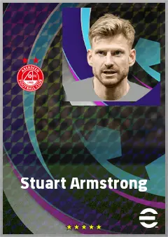 Stuart Armstrong eFootball 2026 player card, 72 OVR CMF