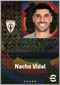 Nacho Vidal eFootball 2026 player card, 73 OVR RB