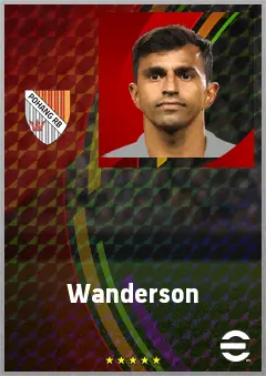 Wanderson eFootball 2026 player card, 68 OVR LB