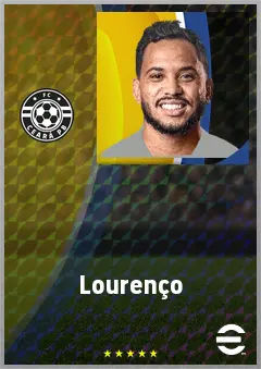 Lourenço eFootball 2026 player card, 71 OVR AMF