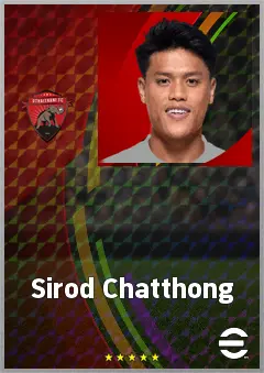 Sirod Chatthong eFootball 2026 player card, 64 OVR LWF