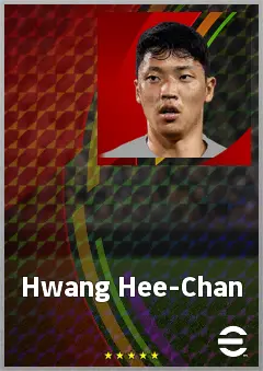 Hwang Hee-Chan eFootball 2026 player card, 75 OVR CF