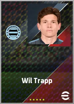 Wil Trapp eFootball 2026 player card, 73 OVR DMF