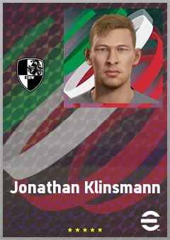 Jonathan Klinsmann eFootball 2026 player card, 70 OVR GK