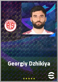 Georgiy Dzhikiya eFootball 2026 player card, 72 OVR CB