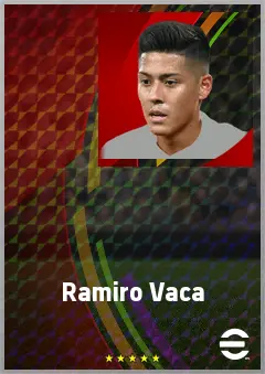 Ramiro Vaca eFootball 2026 player card, 70 OVR AMF