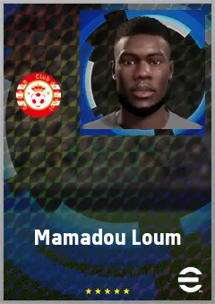 Mamadou Loum eFootball 2026 player card, 68 OVR DMF