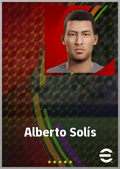 Alberto Solís eFootball 2026 player card, 64 OVR CF