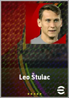 Leo Štulac eFootball 2026 player card, 70 OVR DMF