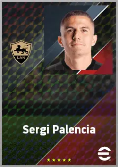 Sergi Palencia eFootball 2026 player card, 71 OVR RB