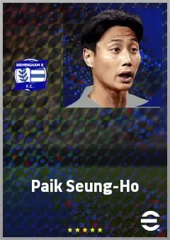 Paik Seung-Ho eFootball 2026 player card, 70 OVR CMF