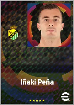 Iñaki Peña eFootball 2026 player card, 72 OVR GK