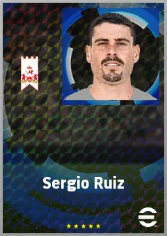 Sergio Ruiz eFootball 2026 player card, 70 OVR CMF