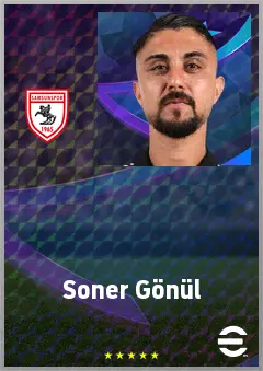 Soner Gönül eFootball 2026 player card, 68 OVR LB