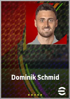 Dominik Schmid eFootball 2026 player card, 72 OVR LB