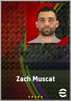 Zach Muscat eFootball 2026 player card, 72 OVR CB