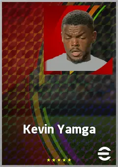 Kevin Yamga eFootball 2026 player card, 68 OVR RMF