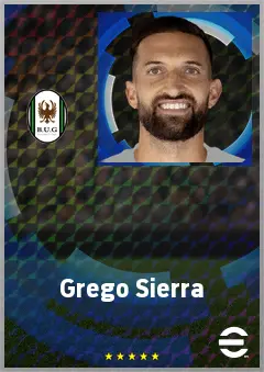Grego Sierra eFootball 2026 player card, 69 OVR CB