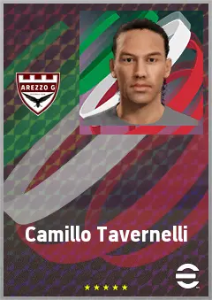 Camillo Tavernelli eFootball 2026 player card, 68 OVR LWF