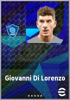 Giovanni Di Lorenzo eFootball 2026 player card, 78 OVR RB