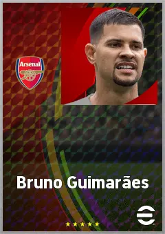 Bruno Guimarães eFootball 2026 player card, 81 OVR CMF