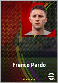 Franco Pardo eFootball 2026 player card, 73 OVR CB