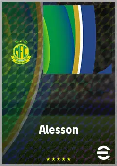Alesson eFootball 2026 player card, 70 OVR RWF