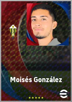 Moisés González eFootball 2026 player card, 69 OVR CB
