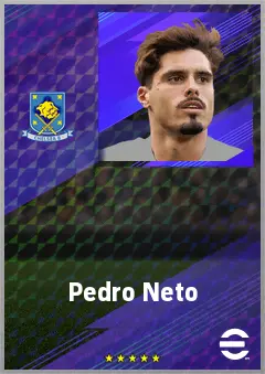 Pedro Neto eFootball 2026 player card, 79 OVR RWF