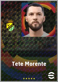 Tete Morente eFootball 2026 player card, 72 OVR LMF