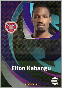 Elton Kabangu eFootball 2026 player card, 69 OVR CF