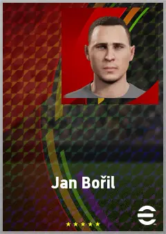 Jan Bořil eFootball 2026 player card, 70 OVR LB