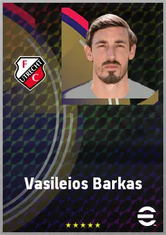 Vasileios Barkas eFootball 2026 player card, 74 OVR GK