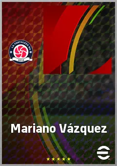 Mariano Vázquez eFootball 2026 player card, 72 OVR AMF