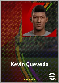 Kevin Quevedo eFootball 2026 player card, 71 OVR RWF