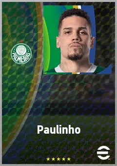 Paulinho eFootball 2026 player card, 76 OVR SS