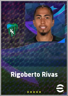 Rigoberto Rivas eFootball 2026 player card, 69 OVR RWF