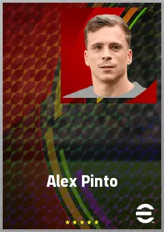 Alex Pinto eFootball 2026 player card, 70 OVR RB