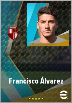 Francisco Álvarez eFootball 2026 player card, 74 OVR CB