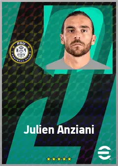 Julien Anziani eFootball 2026 player card, 68 OVR CMF