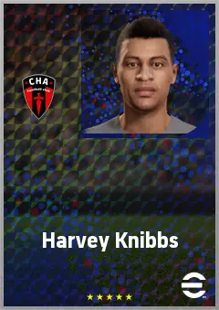 Harvey Knibbs eFootball 2026 player card, 69 OVR AMF