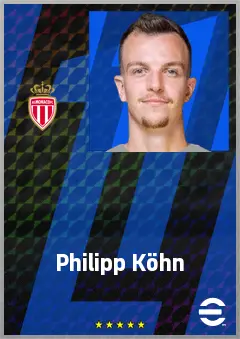 Philipp Köhn eFootball 2026 player card, 75 OVR GK