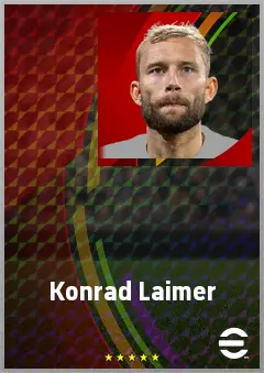 Konrad Laimer eFootball 2026 player card, 78 OVR RB
