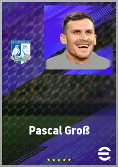 Pascal Groß eFootball 2026 player card, 78 OVR CMF