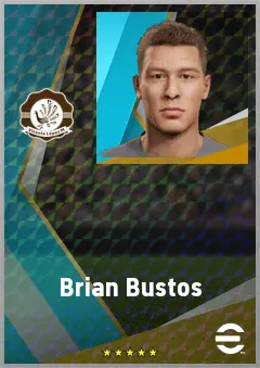 Brian Bustos eFootball 2026 player card, 71 OVR GK