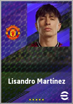 Lisandro Martínez eFootball 2026 player card, 78 OVR CB