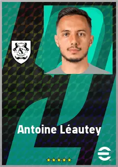 Antoine Léautey eFootball 2026 player card, 69 OVR RMF