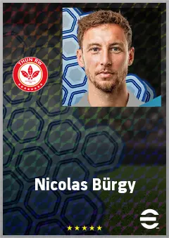Nicolas Bürgy eFootball 2026 player card, 69 OVR CB